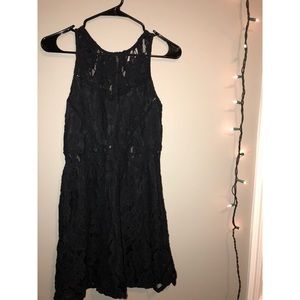 Black lace dress